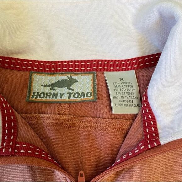 Horny Toad Crop Top Half Zip Polo Lyocell Medium - Picture 3 of 4